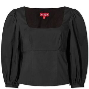 Staud Black Lana Blouse